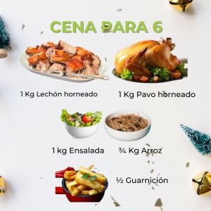 Cena Navideña para 6 personas